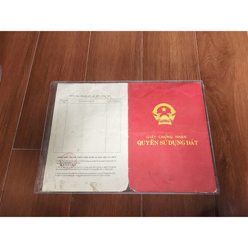 BAO BỌC SỔ HỒNG, SỔ ĐỎ, GIẤY TỜ NHÀ ĐẤT ( KHỔ A3 )