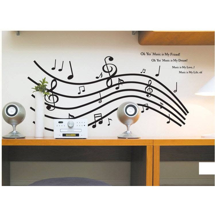 [HCM]Decal Dán Tường Âm Nhạc 2 - Dkn004