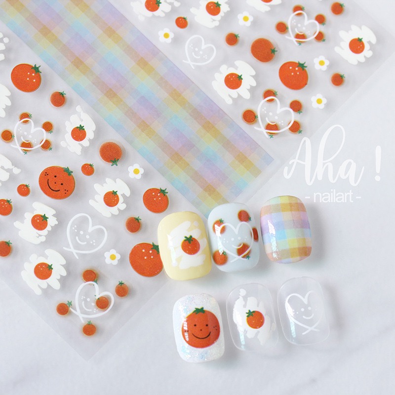Sticker 3D Hàn Quốc Đáng Yêu - Hình Dán Móng Tay  Aha!