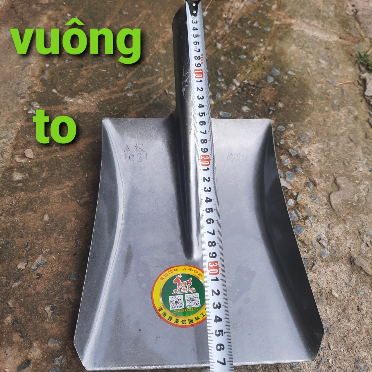 Combo 3 Xẻng vuông thép mạ kẽm- vuông nhỡ