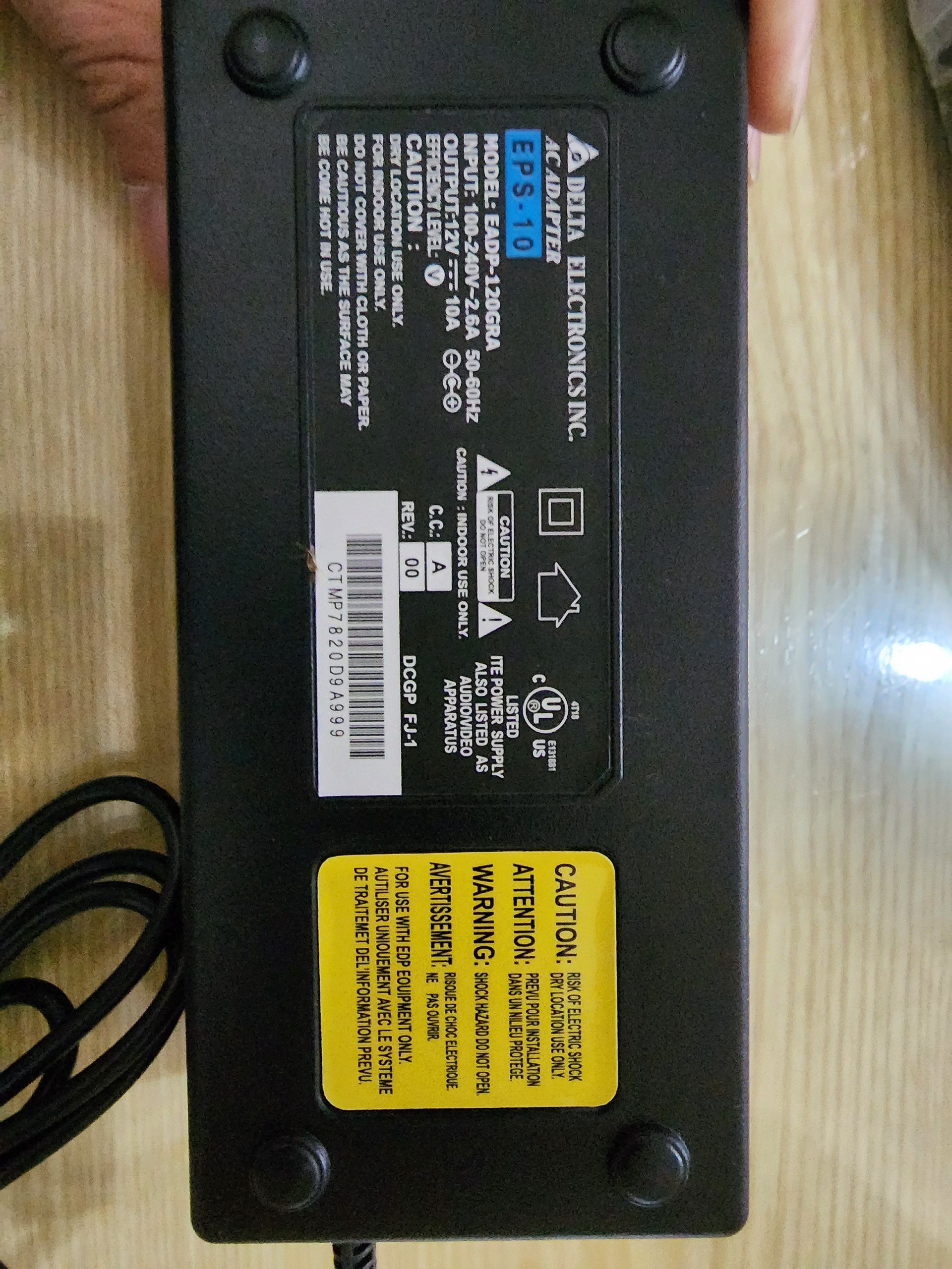 Adapter nguồn DELTA 12V 10A loại xịn dành cho camera