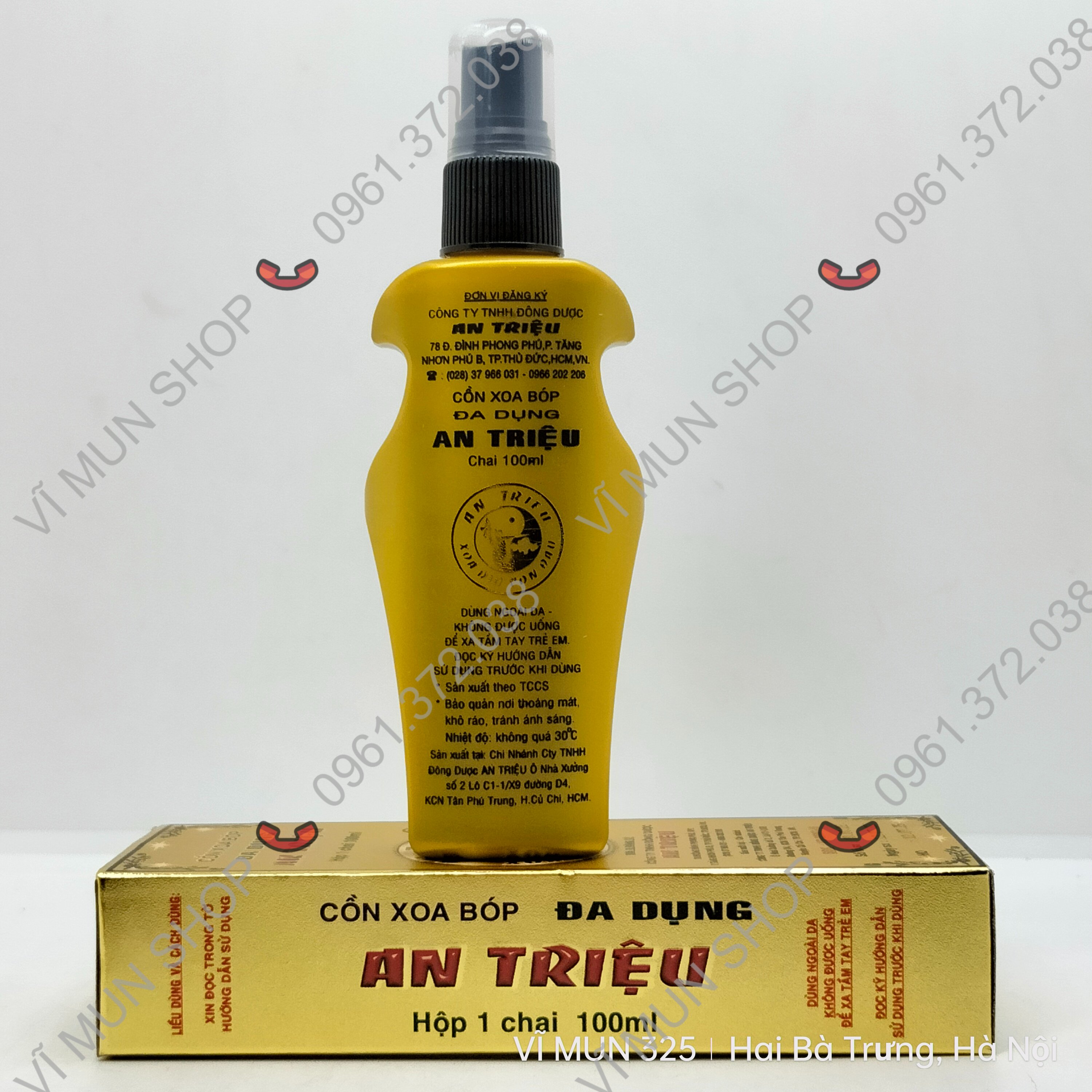 Cồn xoa bóp đa dụng AN TRIỆU chai 100ml