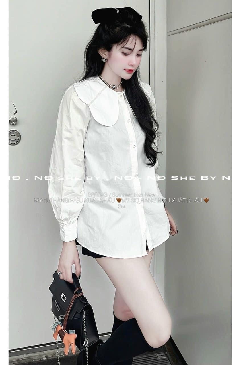 Áo sơ mi cổ bèo
