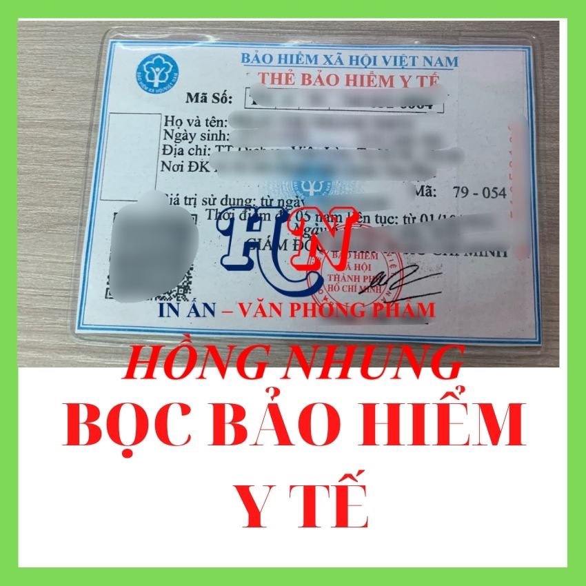 [HCM]SÉT 2 BAO NHỰA BỌC THẺ BẢO HIỂM Y TẾ