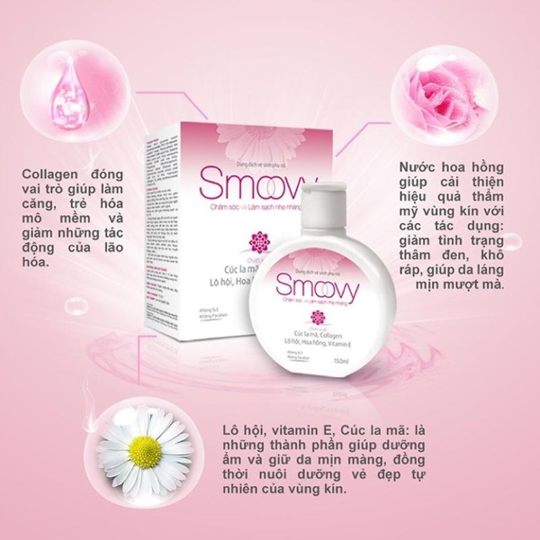 [chính hãng] Dung dịch vệ sinh phụ nữ Smoovy 150ml