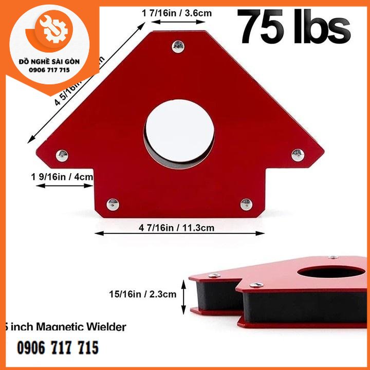Ke góc nam châm siêu mạnh - nam châm ke góc vuông hàn sắt thông minh 12kg 22kg 33kg