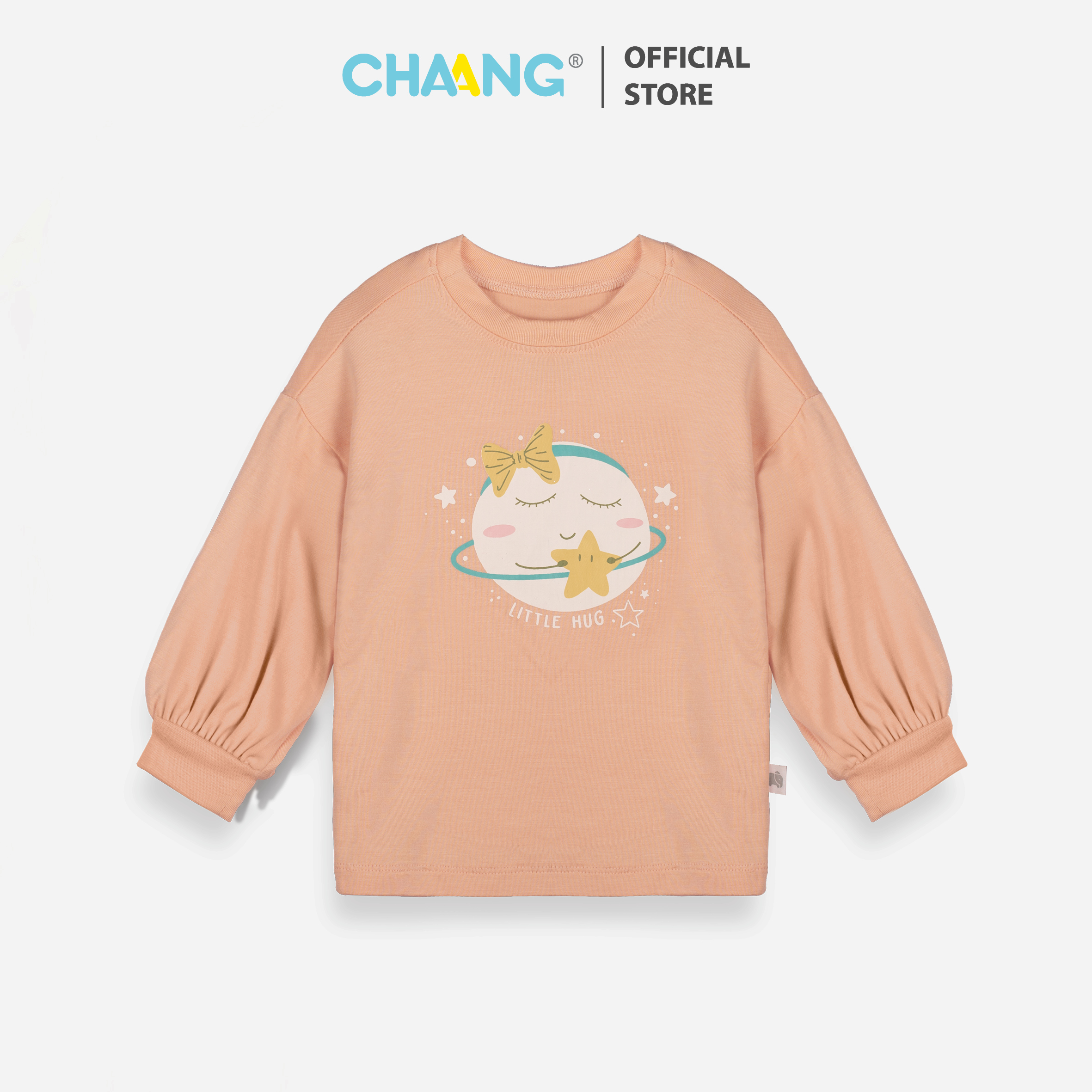 Áo tay bồng bé gái Cosmos hồng Chaang