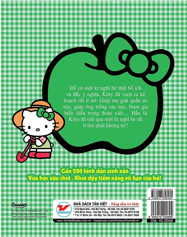 Fahasa - hello kitty - kế hoạch nghỉ hè