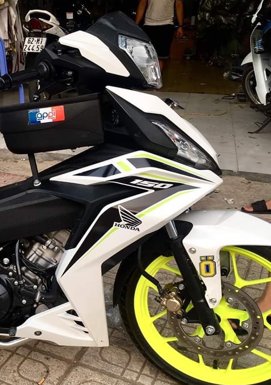 Tem Rời Winner V1 Dán Xe Trắng Phối Đen Xanh Dạ Quang