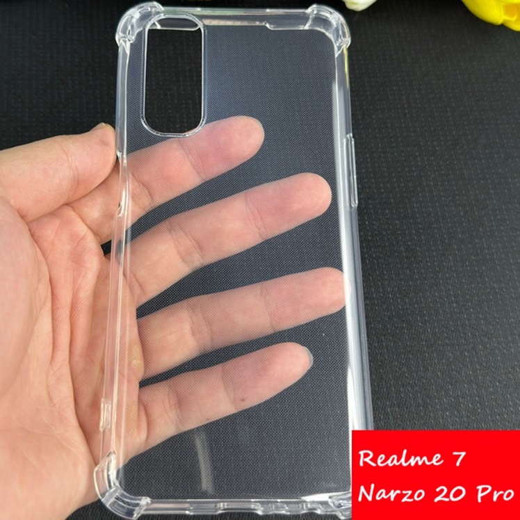 Ốp Realme 7 / 7i / 7 Pro 4G / 5G - Dẻo Trong Chống Sốc Bảo Vệ Camera