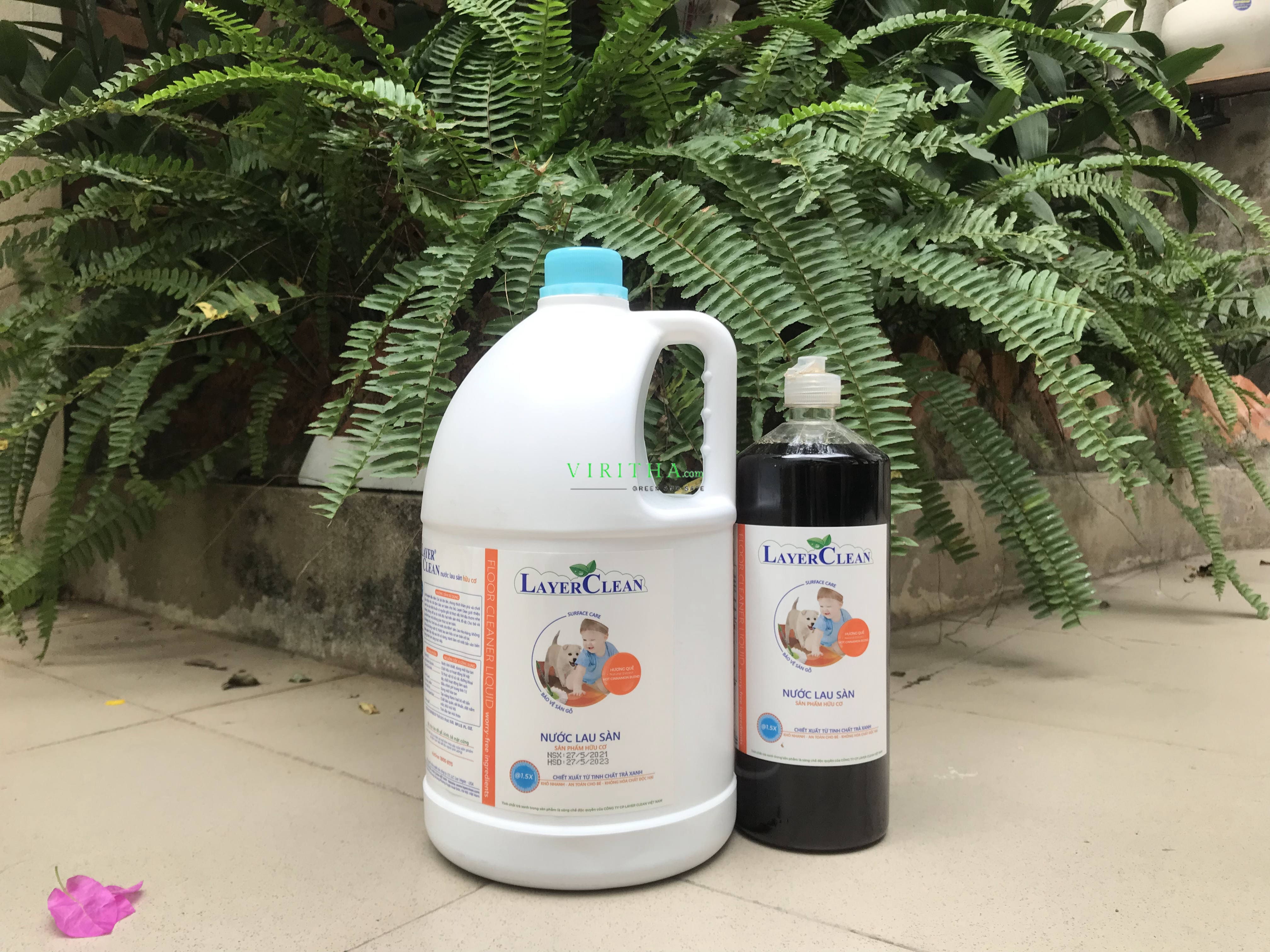 [HỎA TỐC HCM] Nước lau sàn organic Layer Clean chai 1.25L