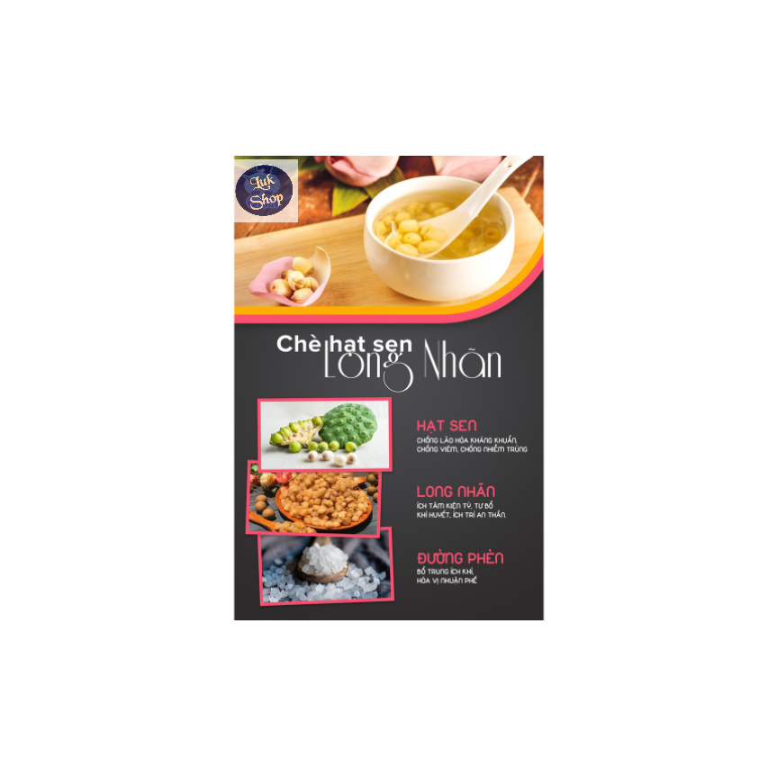 [Tặng KT] Chè Hạt Sen Long Nhãn Set 1KG