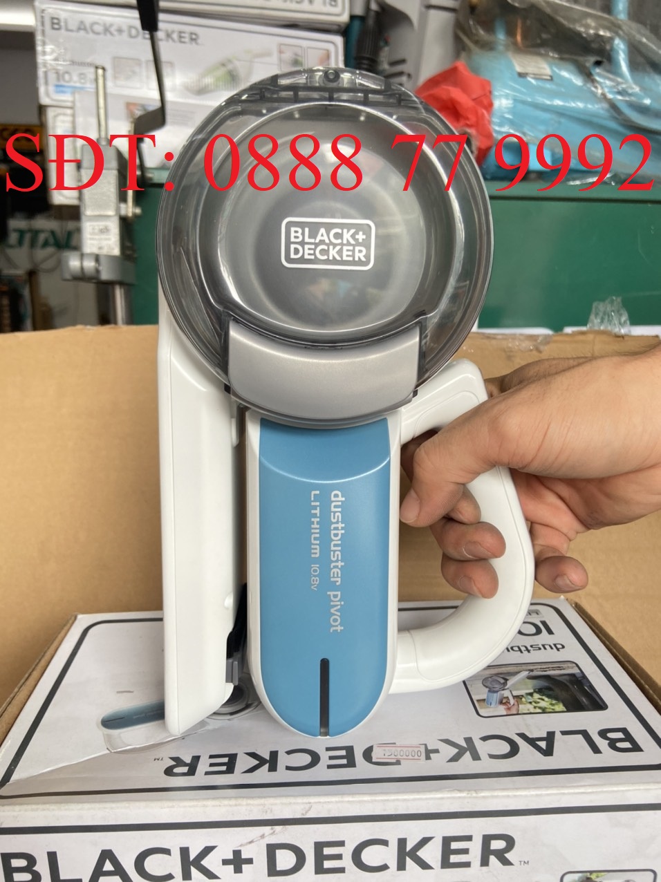 10.8V Máy hút bụi Black+Decker dùng Pin Lithium - PV1020L