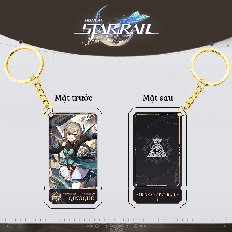 Móc khóa mica game Honkai: Star Rail - Mẫu 2