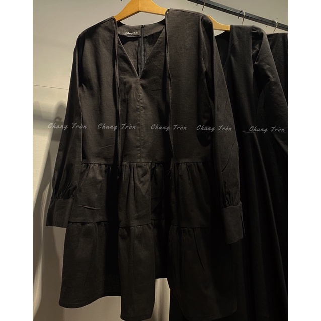 Đầm Linen Bigsize - Hình Thật Cuối - Chang tròn