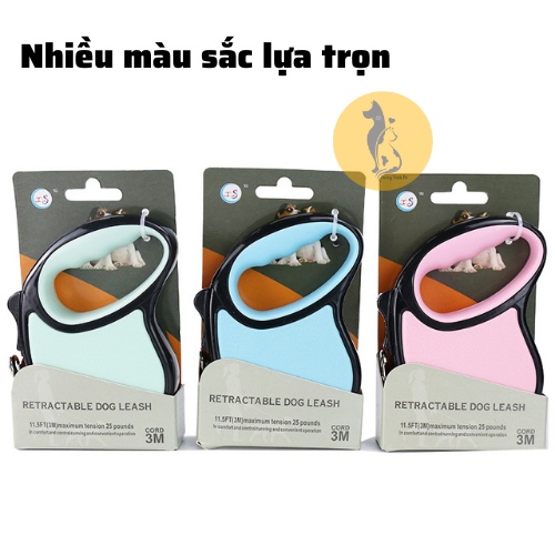 Dây dắt chó tự động thu gọn dài 5m thông minh