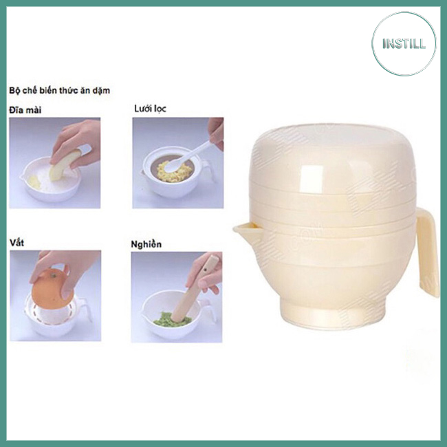Bộ chế biến ăn dặm kiểu Nhật cho bé 7 món