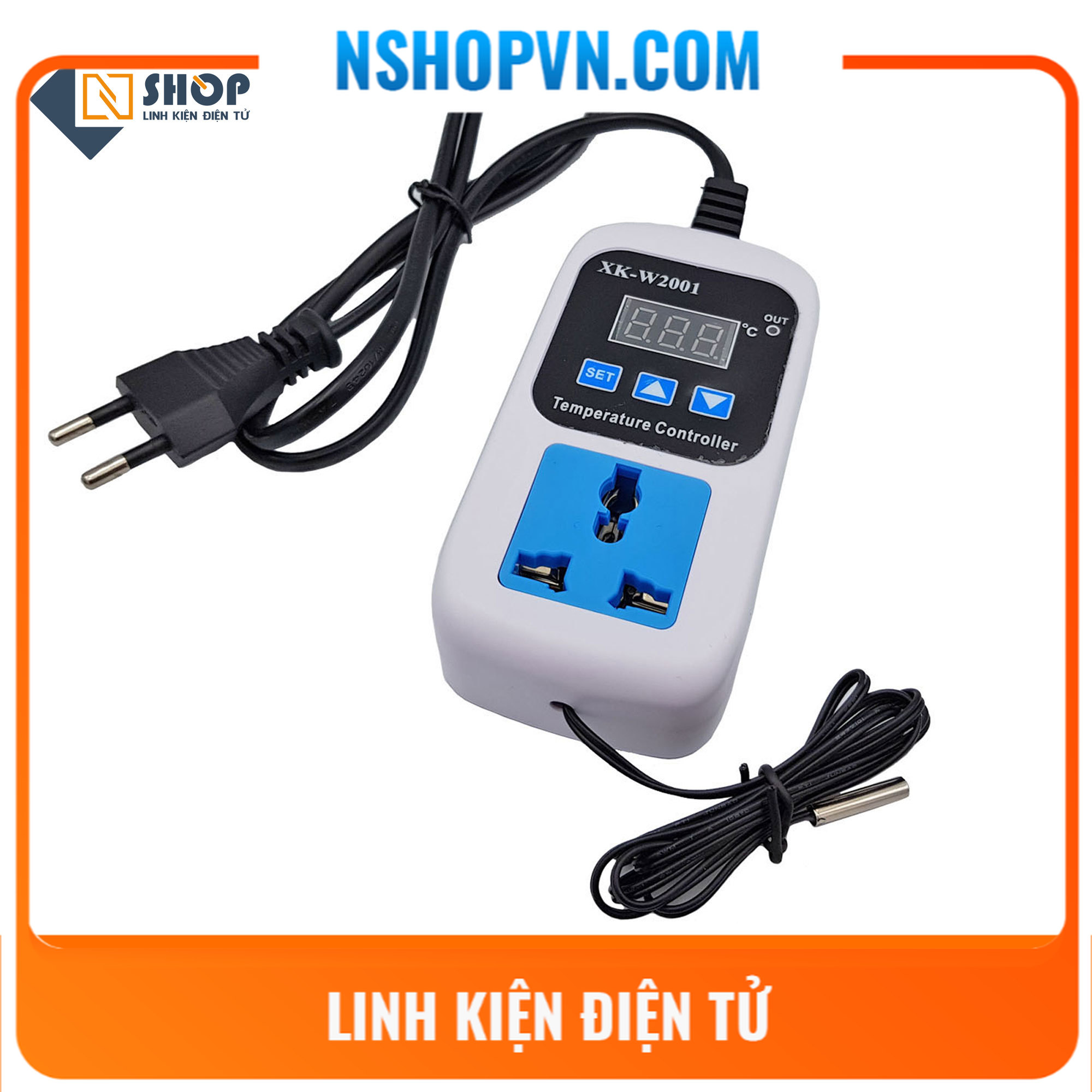 Bộ khống chế, điểu khiển nhiệt độ xk-w2001 220vac