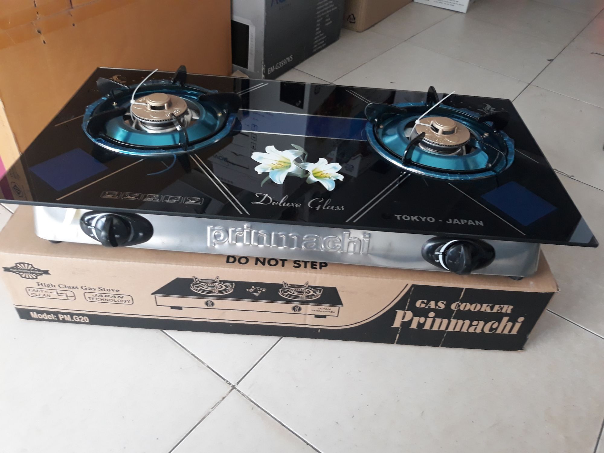 Bếp gas mặt kiếng tốt prinmachi
