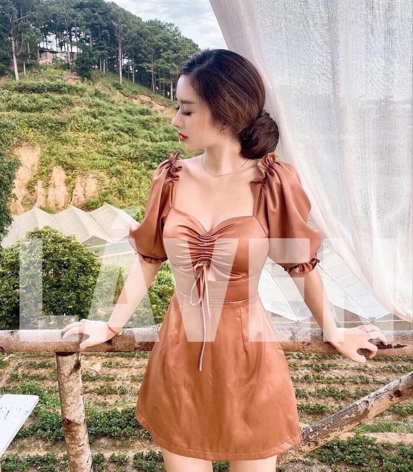 Đầm Lụa SATIN (Có Mút) Belle Fashion