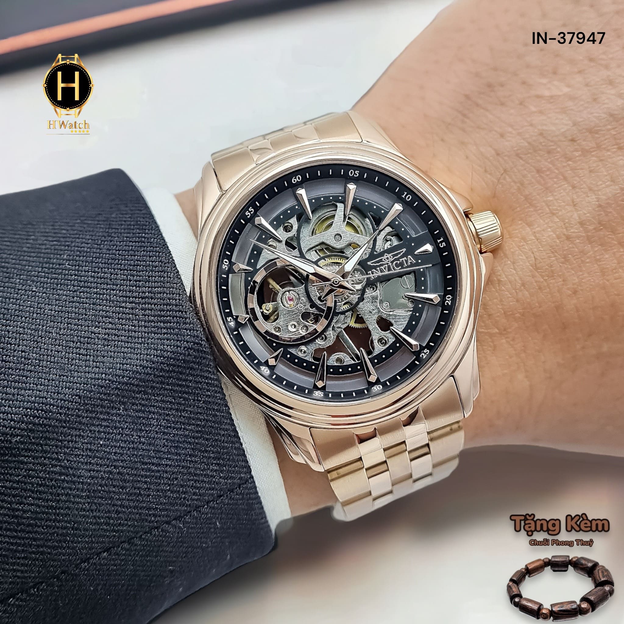[Có sẵn] [Chính hãng] Đồng Hồ Nam Invicta Automatic IN-37947 Vintage