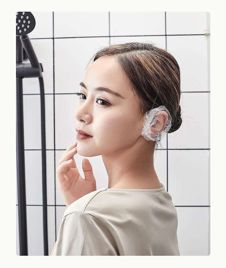 Bịt tai nilon dùng 1 lần cho Salon(gói 100cai)