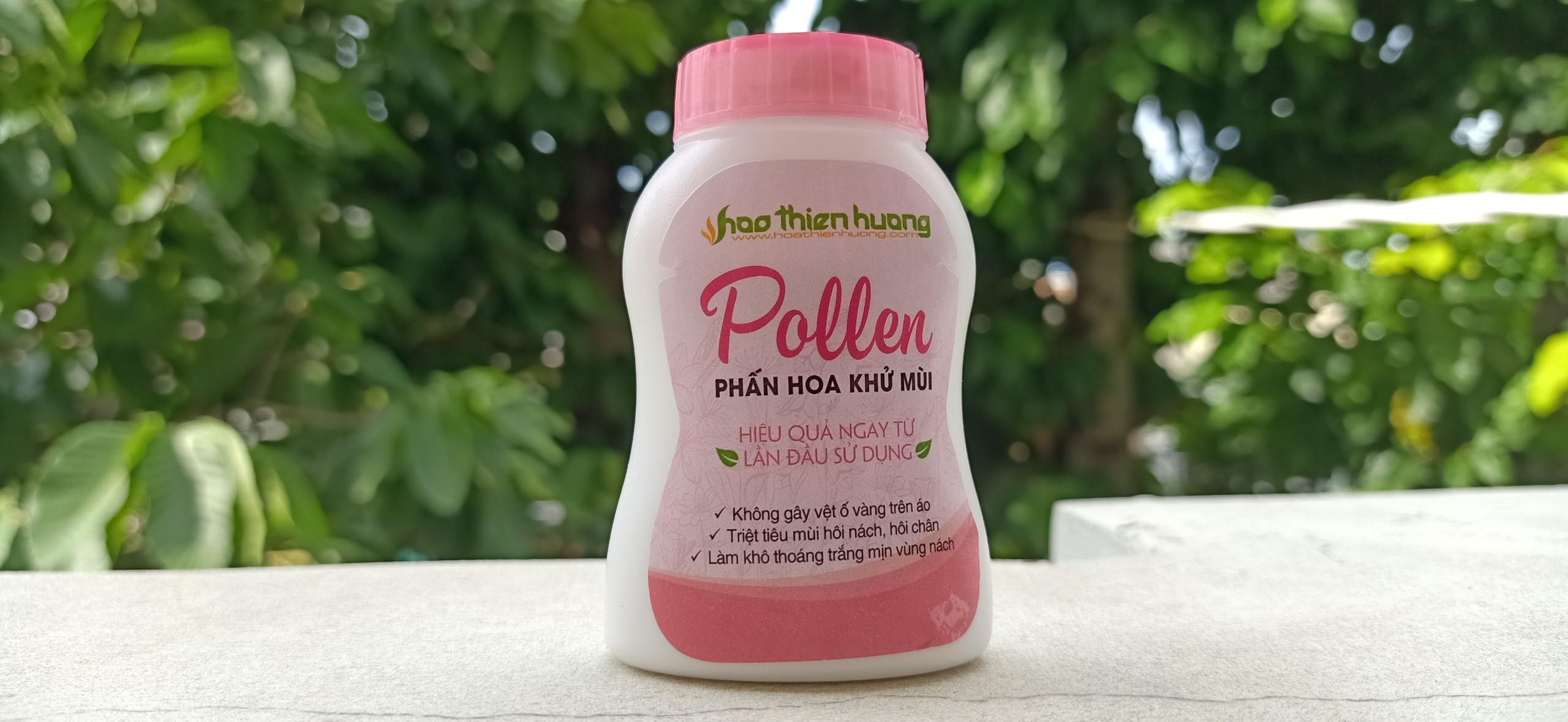 Phấn Pollen - Khử mùi hôi nách, hôi chân (dạng chai, mẫu mới)