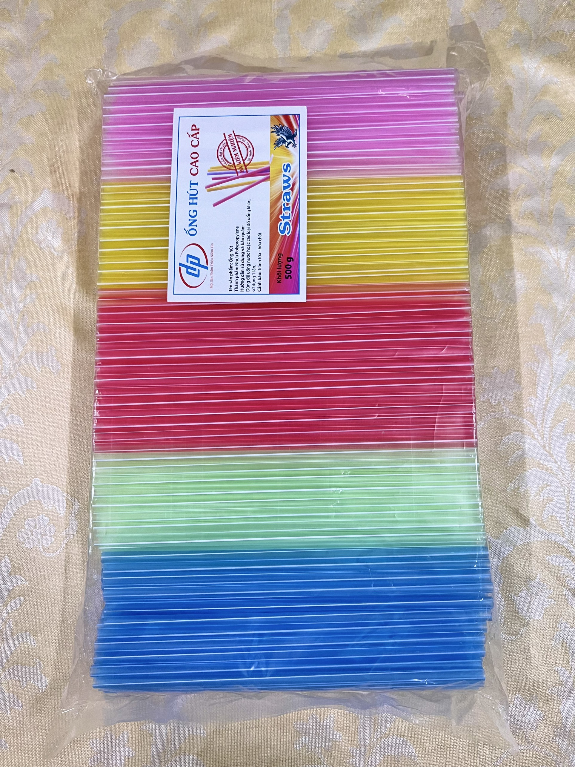 ỐNG HÚT THẲNG TRONG MÀU PHI 6 (ĐẦU NHỌN) - 500g/bịch
