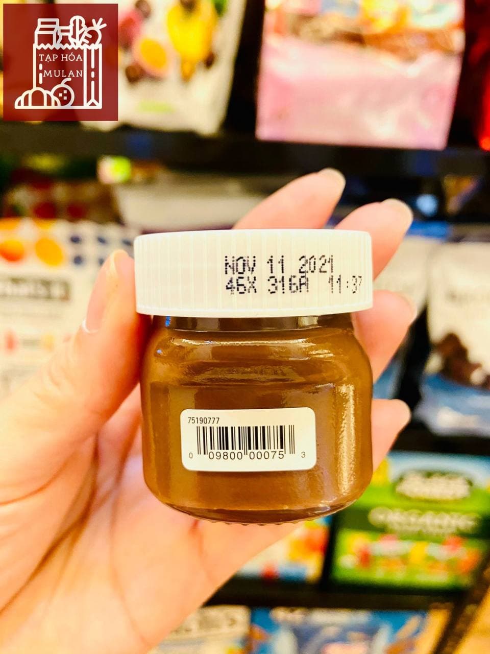 Sốt socola hạt phỉ Nutella - hủ Mini 25g Date 11/8/2022