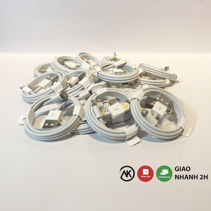 Cáp sạc iphone bóc máy chính hãng Apple - Bảo hành 12 tháng
