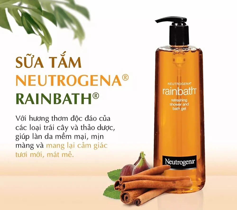 Sữa tắm Neutrogena Rainbath Refreshing shower & bath gel (473ml) - HSD: 09/2025