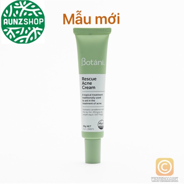 Kem hữu cơ BOTANI Rescue Acne Cream 30 g