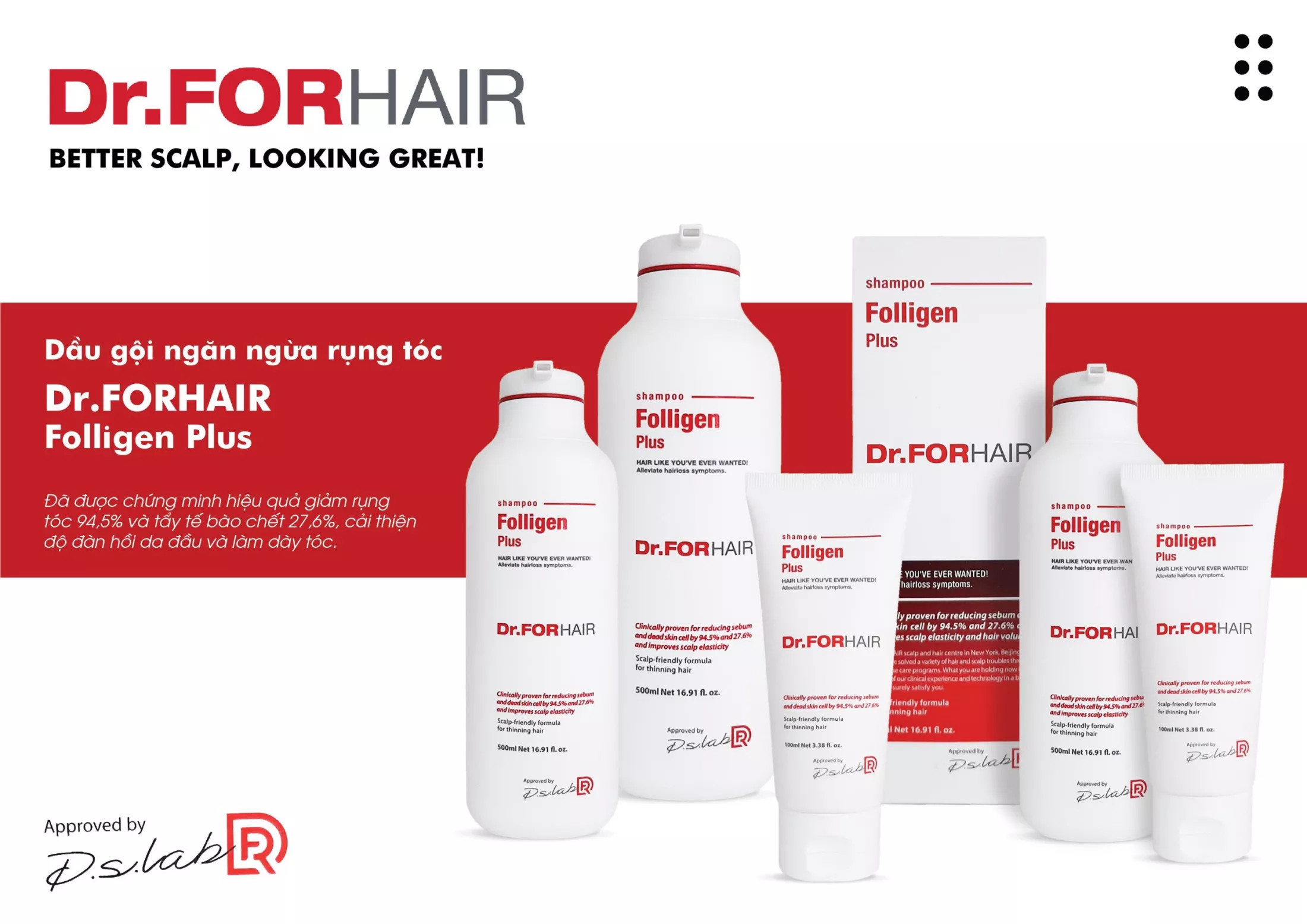 Combo chăm sóc tóc toàn diện Dr.FORHAIR