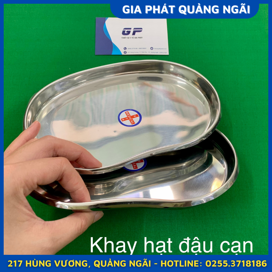Khay quả đậu cạn inox cao cấp đựng dụng cụ y tế
