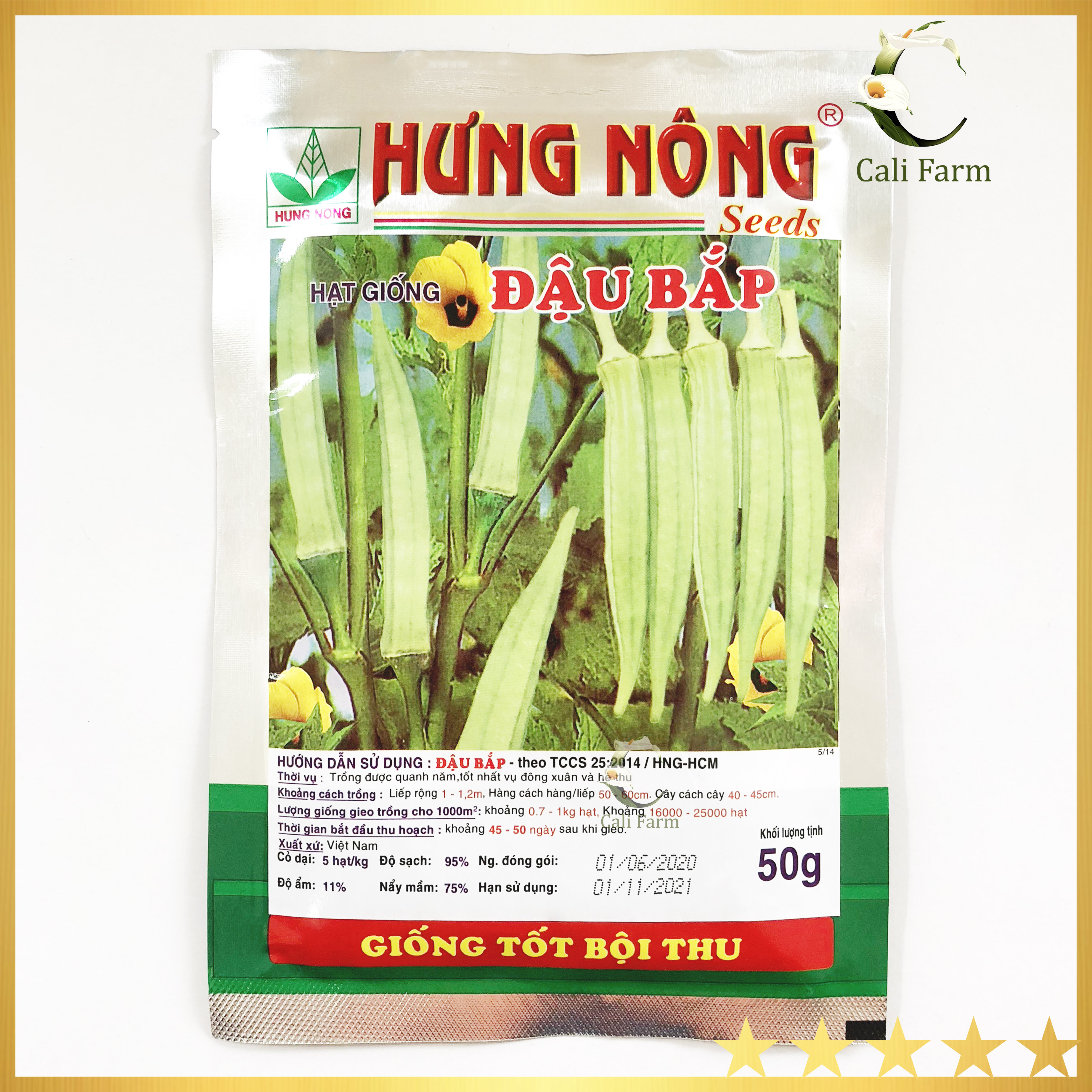 Hạt giống ĐẬU BẮP 50g