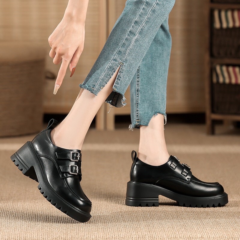 Pera Strap Shoes (New Version) - Giày da bò nữ