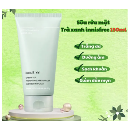 Sữa Rửa Mặt Trà Xanh Innisfree Green Tea- chính hãng Hàn Quốc- 150g