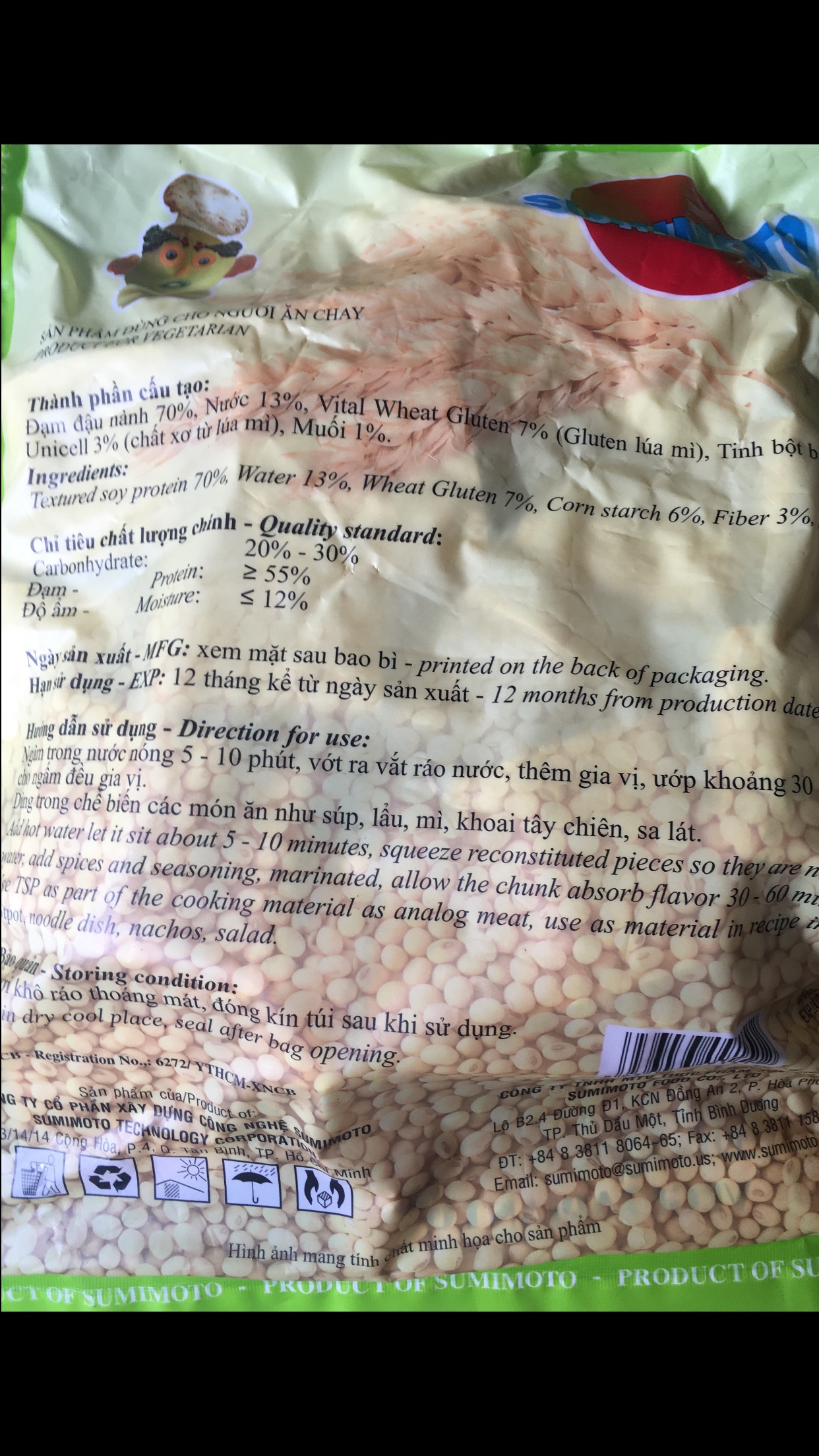 1 kg Sườn Miếng chay [panko, thanh dũng]