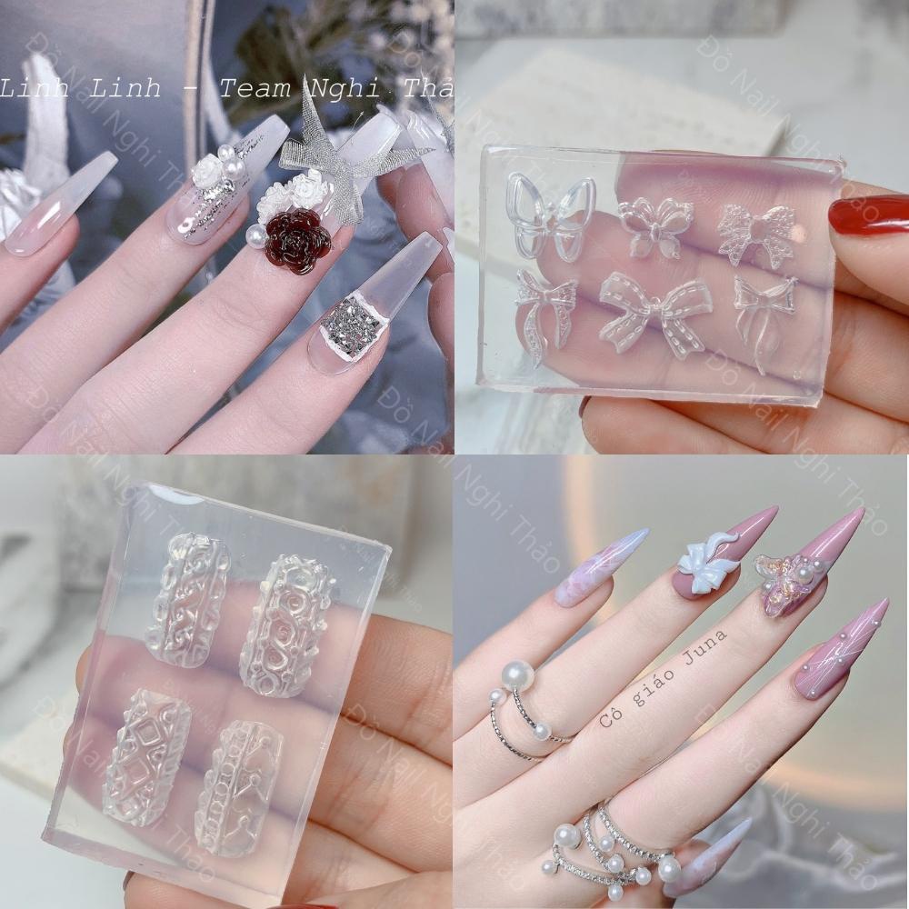 Khuôn silicon nail làm charm