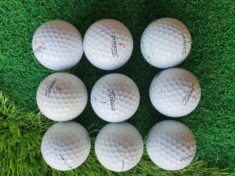 ComBo 10 Quả Bóng Golf Titleist Pro V1, Bóng Chính Hãng hàng đẹp
