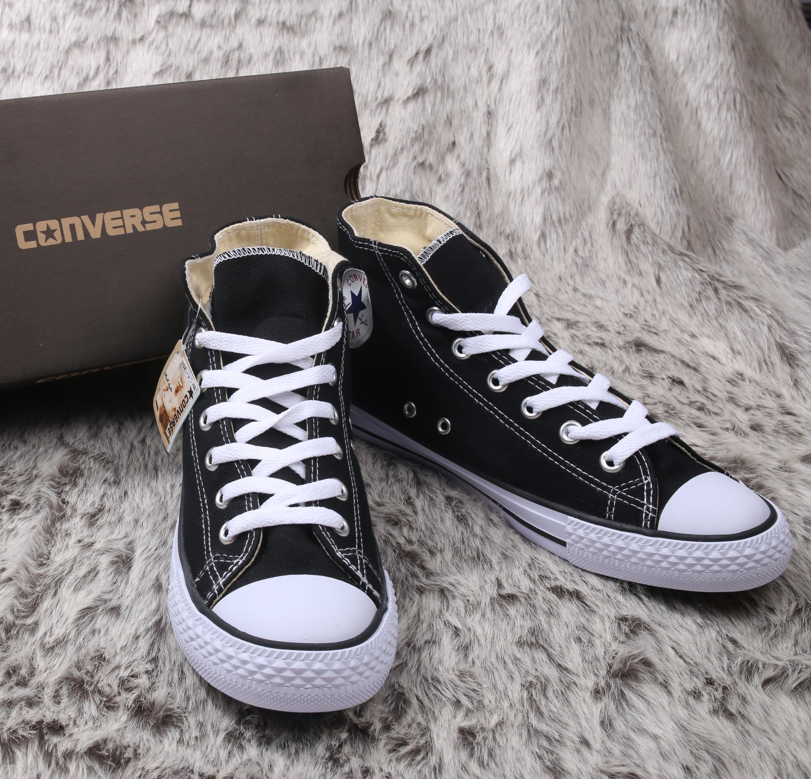 [FULL BOX] Giày Converse Classic Cao Cổ Màu Đen