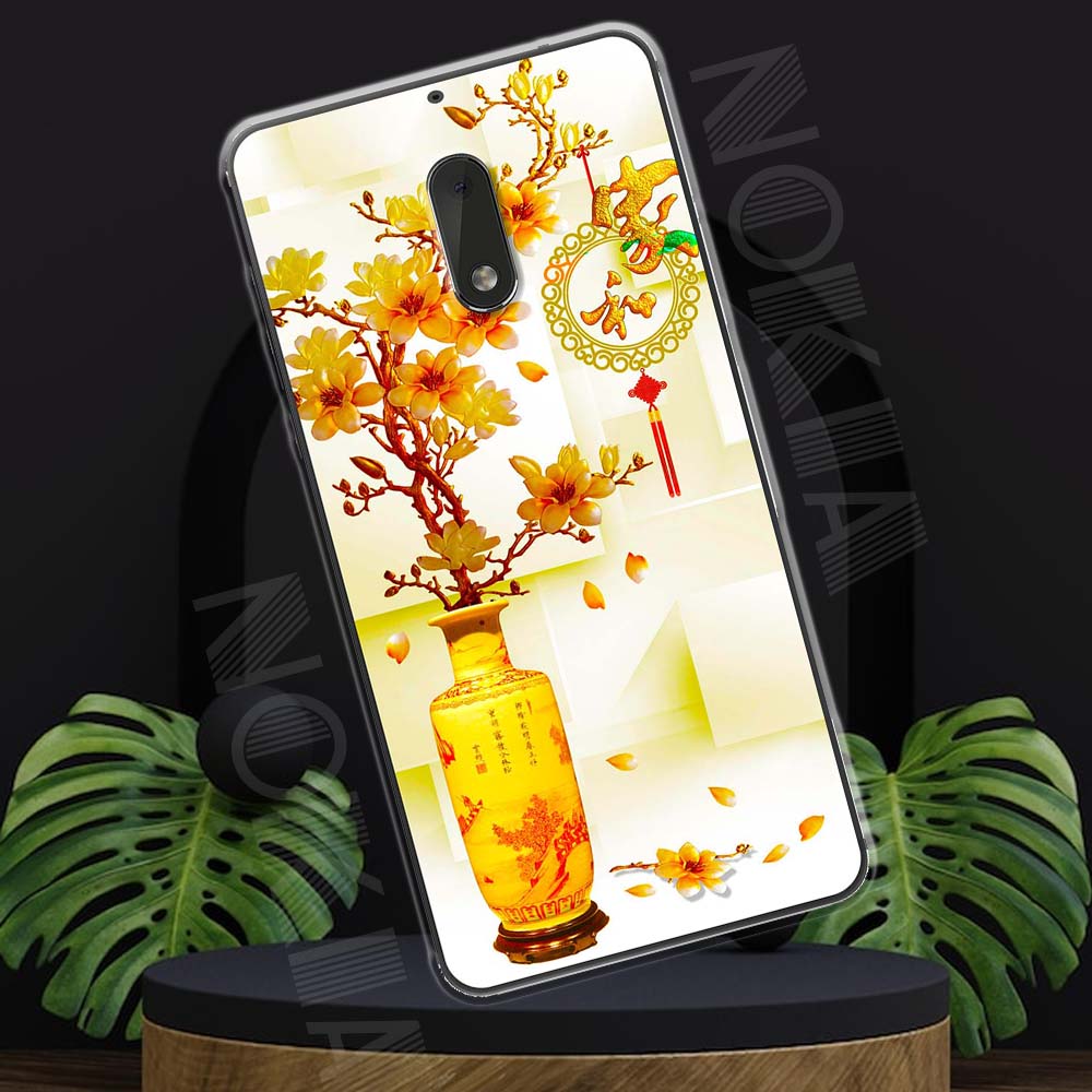 Ốp lưng Nokia 6 (2017) mẫu BST Hoa lá cành TPU