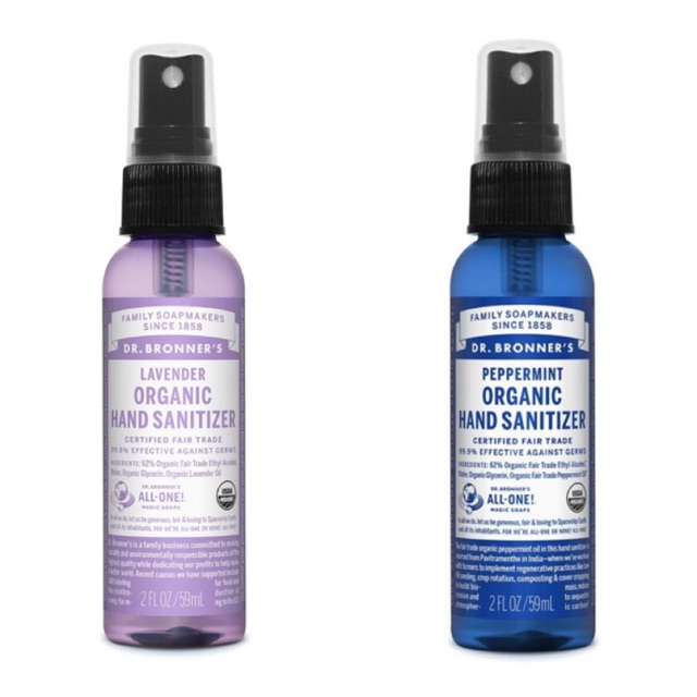 Nước rửa tay Khô hữu cơ Dr Bronner
