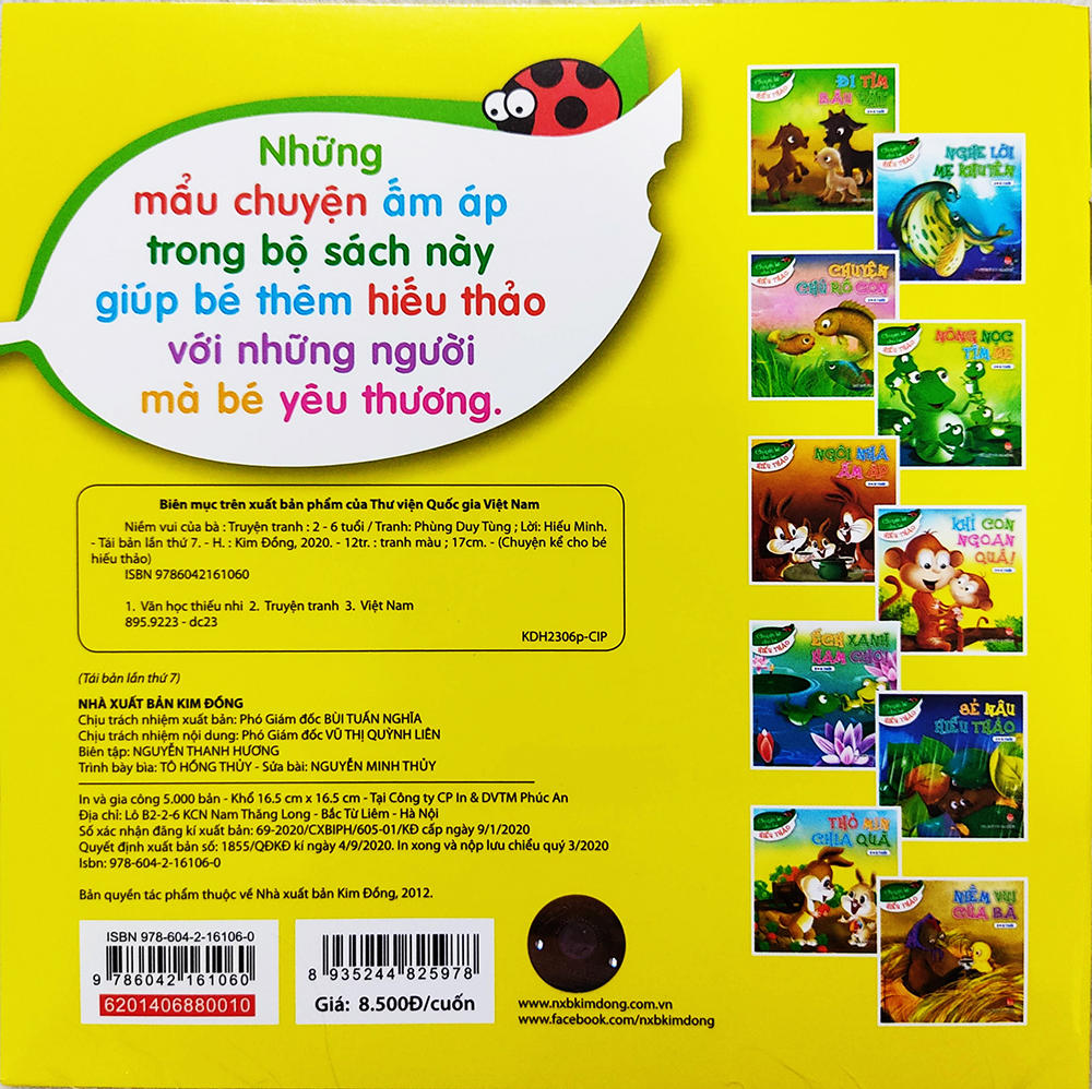Sách cho bé - Chuyện Kể Cho Bé Hiếu Thảo ( Trọn Bộ 10 Cuốn)