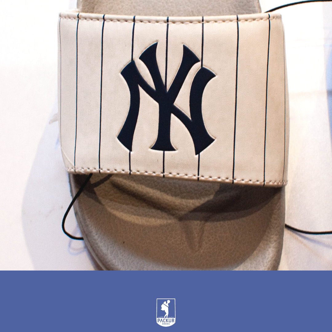 [HCM]Dép MLB NY (Xám Trắng)