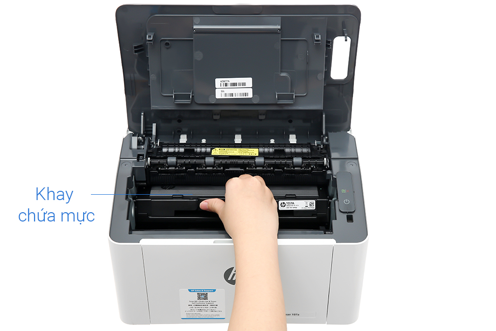 [Voucher 12% max 500K]Máy in Laser Trắng Đen HP 107a (4ZB77A)
