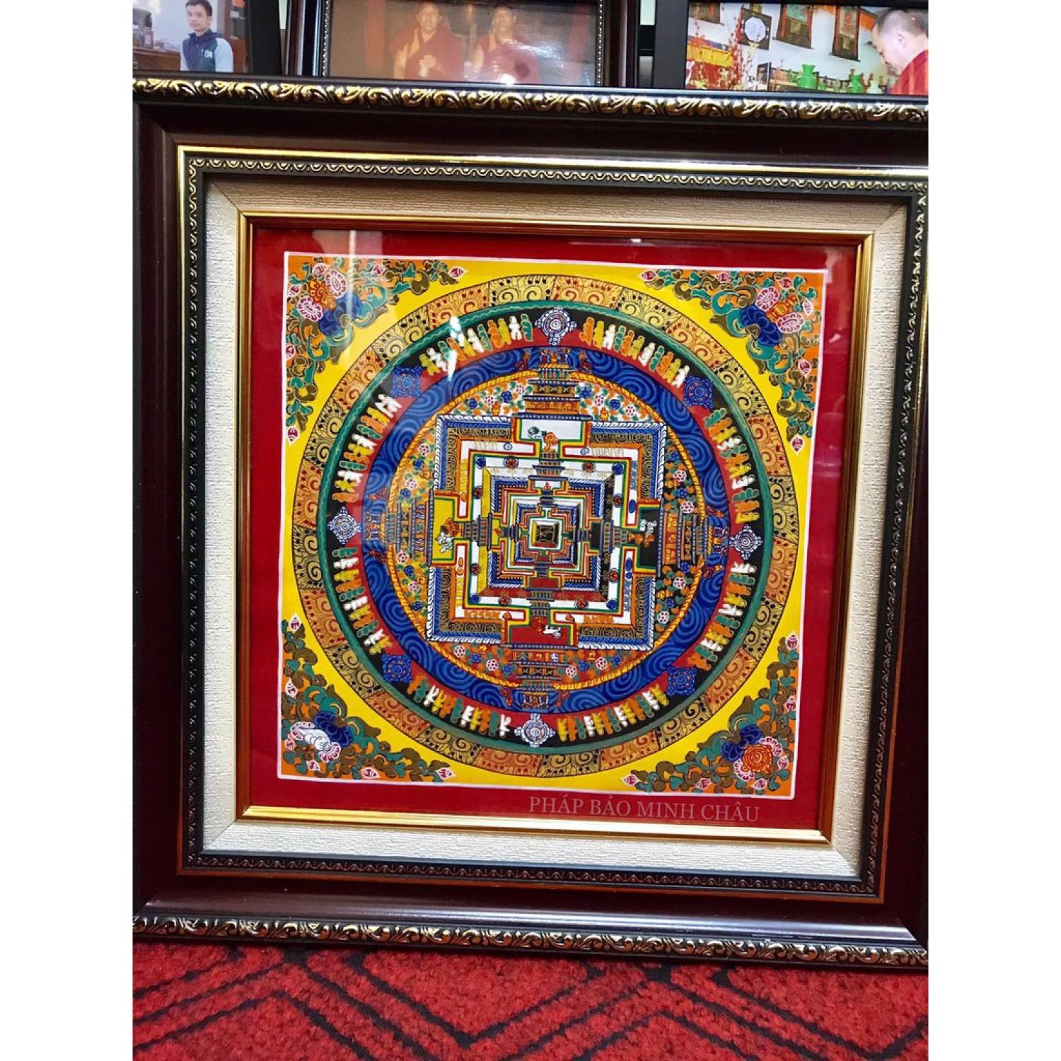 Tranh Mandala Nepal có khung