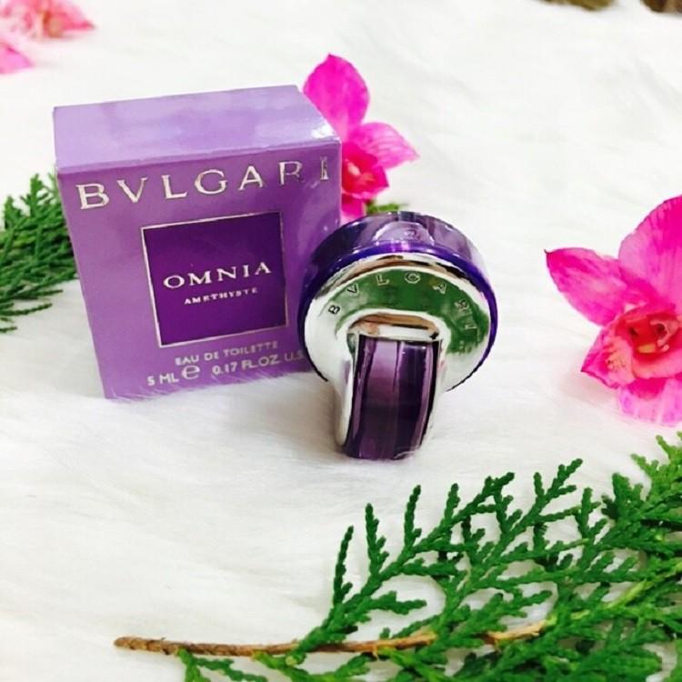 Nước hoa mini nữ   BVLgari tím Omina Amethyste