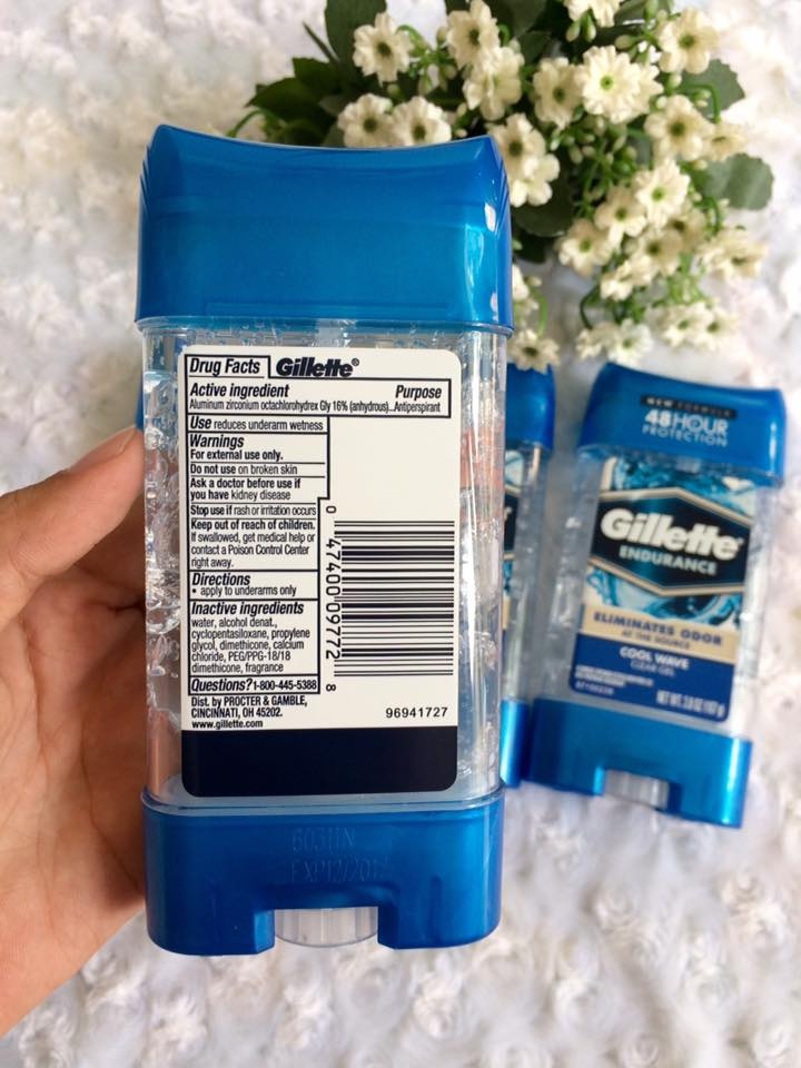[HCM]Lăn Khử Mùi Gillette Cool Wave Clear Gel