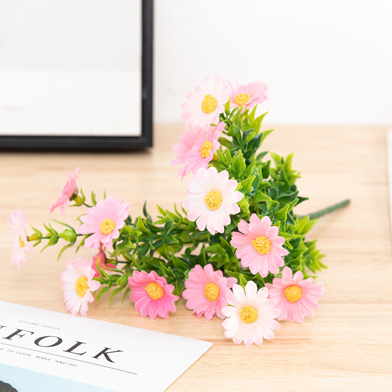 Cúc Họa Mi Daisy Chùm lớn đa sắc cực lãng mạn - Hoa giả trang trí siêu đẹp
